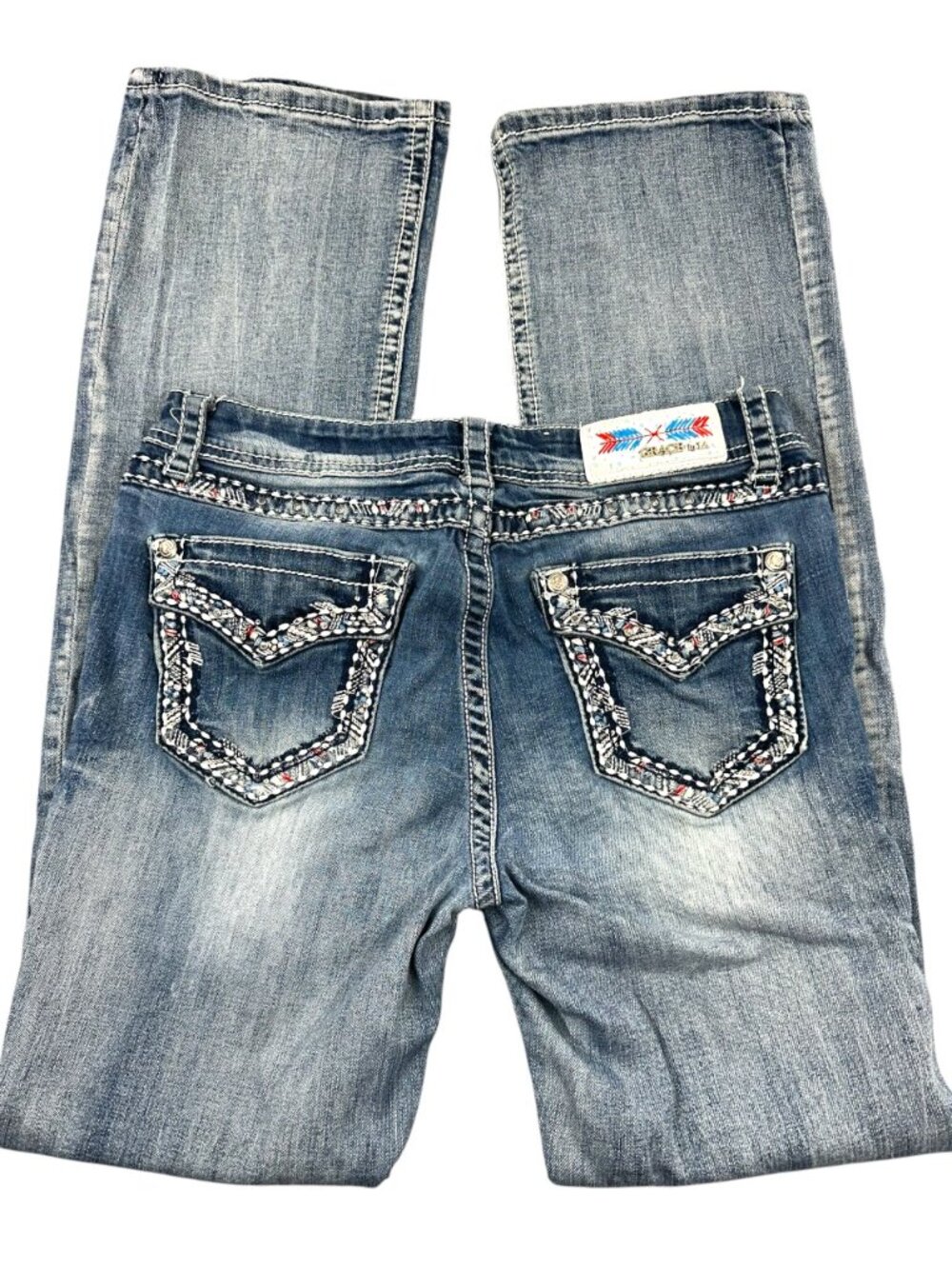 Grace in LA Low Rise Flare Jean